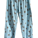 J.Crew Women’s Christmas Holiday Dog Print Waist Tie‎ Pajamas Pants Size Small Blue Photo 0