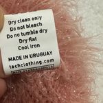 TACH Pink Boxy Crop Top with Fuzzy Texture Size S Photo 5