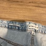 Ava & Viv  midi Denim shorts high-rise relaxed fit Light Wash Plus 18 Photo 2