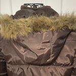 Anchor Blue ⚓️⚓️⚓️BOGOHO⚓️⚓️⚓️ Chocolate Puffer Jacket with Fur Hood-small Photo 9