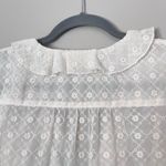 Maeve Anthropologie Laila Romantic Ruffled Eyelet Lace Wrap Blouse 14 Photo 7