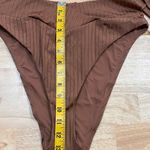 Aerie Swim XL Aerie Ribbed Top& Shine Crossover High Cut Cheeky Bikini Photo 4