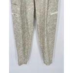 Athleta  Venture Printed Pants 6 Side Zip Joggers Travel Gray Cream Athleisure Photo 3