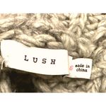 Lush Clothing LUSH Small Oatmeal Chunky Turtleneck Sweater Cropped Textured Ribbed Cozier Warm Photo 8