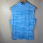 NWT Dunning Golf Womens Sleeveless Polo Size XL Blue Zip Up Neck Outdoor Active Photo 9