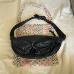 Free People black lamb leather hobo crossbody bag EDGY FEMININE Photo 10