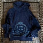 Juicy Couture Vintage  Navy blue velour zip up hoodie Photo 1