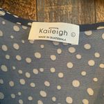 Kaileigh Kaleigh women's blue Polka dot dress size large 39 length x 18 width Photo 3
