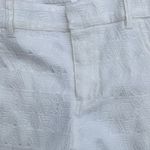 Halo Ivory Baltic Hues Womens Textured pants size 12 NWT Skinny Beach Classic White Photo 3