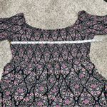 Torrid Mini Challis Off Shoulder Smock Skater Dress in Black Medallion Floral 4X Photo 9