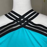 Boutique Tummy Control One Piece Swimsuit Front Crossover Mesh See Through XXL Photo 2