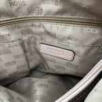 Michael Kors  Anita Pink Nude Pebbled Leather Silver Hobo Shoulder Crossbody Bag Photo 8