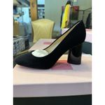 NEW Kate Spade Sybil Pumps Size 8.5 Black Velvet Heels Rhinestones Photo 2