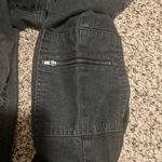 Eileen Fisher Eileen‎ Fisher Cargo Pants Zipper Pockets Black Denim Size 8 Photo 1