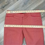 The Limited  Printed Herringbone Knit Ankle Crop Pants Coral Red Size 4 Photo 8