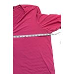 Tahari TOP Size 3X Peasant Sleeve Zipper V-Neck Bright Pink Resort Wedding Boho Photo 6