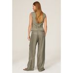 ANINE BING Carrie Pleated Wide Leg Linen High Waist Trouser Pants Size XS Photo 2