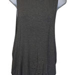 Honey Punch  Black White Stripe Sleeveless Top Shirt Medium Flowy Exaggerated Photo 0