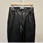 Abercrombie & Fitch Curve Love Vegan Leather 90s Straight Pant Size 30 / 10 Photo 2