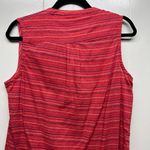 Mata Traders Button Front Sleeveless Women's Shirt Dress Size Medium Lightweight Pink Photo 6
