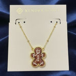 Kendra Scott  Gold Christmas Gingerbread necklace Photo 0