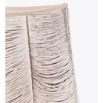 ZARA  NWT metallic thread pale pink mini skirt Photo 6