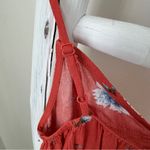 Hiatus Red and White Floral Lightweight Sundress Size Small Photo 2
