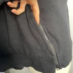 ALLSAINTS Fera Sleeveless Sweater Black Zipper Vest Alt Goth Wrap Small Modal Photo 3