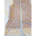 Banana Republic Knit Top XS Crochet Eyelet Linen Blend Lace Embroidered Wrap Photo 10