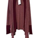 RETHM small women’s long sleeve cardigan maroon new with tags Red Photo 0