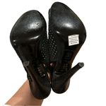 Jenni Kayne BLACK stiletto open toe sling back bikercore studded sexy shoes 8.5 Photo 5