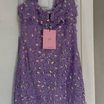 Hello Molly  Lilac Lavender Party Sequin Mini Dress Photo 0