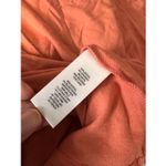 Tahari Rust Mock Neck Keyhole Blouse | Soft Stretchy Short Sleeve Top Size Small Photo 4