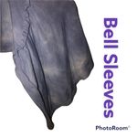 American Eagle  Tie Dye Bell Sleeve Faux Wrap Top XS Photo 5