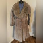 Avanti Women Penny Lane 70s Vtg Coat - Western Double Breasted Boho Hippie Suede Photo 10