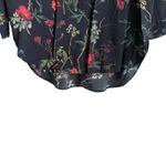 ZARA  Women Top S Navy Floral Popover Whimsigoth Cottagecore Gardencore Travel‎ Photo 8