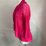 Ralph Lauren Lauren Lightweight Open Front Knit Hot Pink Cardigan Size S Photo 3