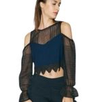 Endless Rose NWOT Cold Shoulder lace top. Style tags attached, size Medium Photo 1