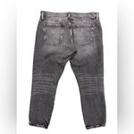 frame denim Frame Le Garçon‎ crop Womens Distressed Black Jeans Photo 2