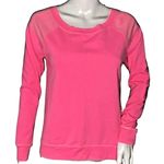Chaser  Shirt Womens XS Sweatshirt Highlighter Pink Fluorescent Textured Casual‎ Photo 0