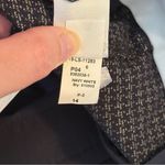 Loft  Women’s Size 14 High Waist Trouser Wide Leg Navy Houndstooth Dress Pants Photo 9