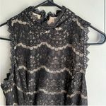 Three Pink Hearts Lace Dress with Cream Underlay Black Photo 1