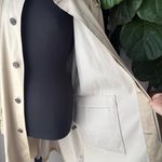 Coach 1941 Vintage Tan Single Breasted Belted Long Cotton + Leather Trench Coat Photo 11