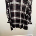 Alexander Jordan Half Button Plaid Shirt Black Green Size 1X Photo 8