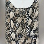 Nine Britton Nine‎ Britton Snakeskin Sleeveless Summer Blouse Size S B46 Photo 4