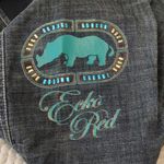 Ecko  Denim Blue Cropped Capri Jeans Drawstring Waist 18.5" Inseam Size 13 EUC Photo 1