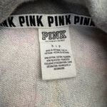 PINK - Victoria's Secret  Gray Floral Quarter Zip Sweatshirt Women's Size Small Photo 2