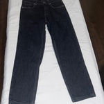 Massimo Dutti  High-Waist Straight Leg Cropped Confort Jeans Dark Blue Size 4 Photo 0