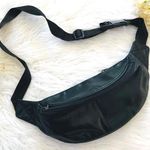 Vtg Genuine leather 2 pocket Fanny pack Green Photo 0