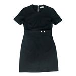 ALC Frank A.L.C. Women’s Elaine Black Empire Waist Cap Sleeve Black Mini Shift Dress Sz 2 Photo 10